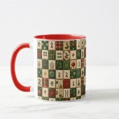Kerst Mahjong Tegel Mok (Links)