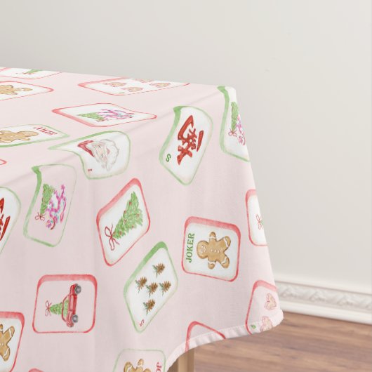 Kerst Mahjong Tegels Tafelkleed (Voorbeeld)