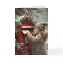 Kerst mailbox warm festieve vakantiebericht