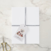 Kerst Maltese Gift Labels Cadeaulabel (Met Touw)