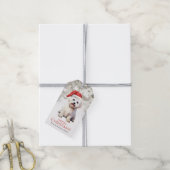 Kerst Maltese Hond Cadeaubijslaters Cadeaulabel (Met Touw)