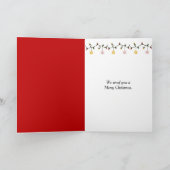 Kerst Maltese hond op een bontkussen Kaart (Binnen)