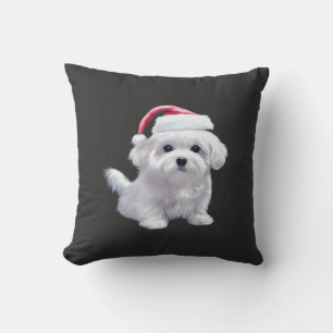 Kerst Maltese - Perfect Voor Dierenliefhebbers Kla Kussen