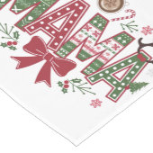 Kerst Mama Coquette Bow Mama Claus Tree Cake Korte Tafelloper (Hoek)