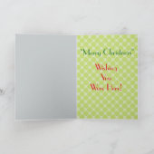 Kerst Man & Hond Feestdagen Kaart (Binnen)