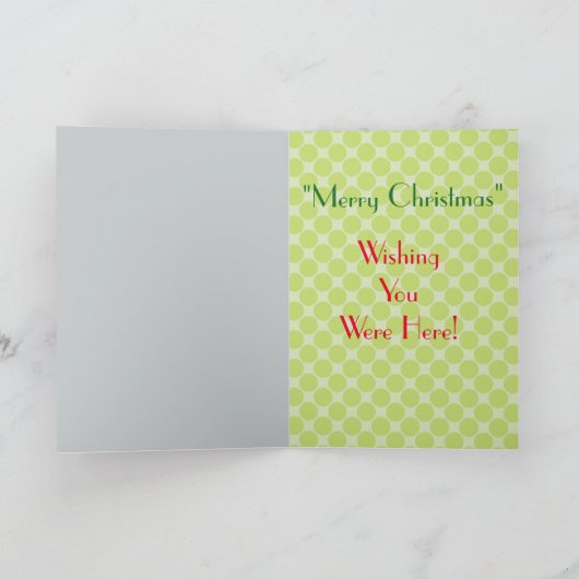 Kerst Man & Hond Feestdagen Kaart (Binnen)