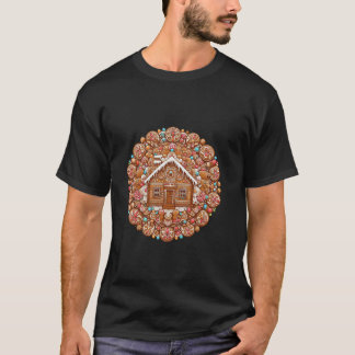 Kerst Mandala met peperkoek Huis Lange Slee T-shirt