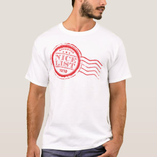 KERST MANNEN T-SHIRT :: Kerstman's leuke lijst
