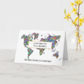 Kerst MAP wenskaart Nieuwjaar Persoonlijk Kaart (Gele Bloem)