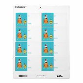 Kerst Maria & Bandit de Kippen Etiket (Full Sheet)