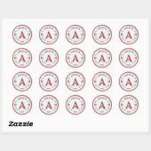 Kerst Marquee Monogram Stickers (Vel)