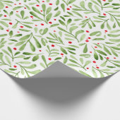 Kerst marretak waterverf illustratie cadeaupapier (Hoek)