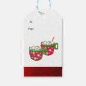 Kerst Marshmallow Genot Cadeaulabel (Voorkant)
