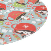 Kerst Marshmallow Snowman Hot Cocoa Snijplank (Hoek)