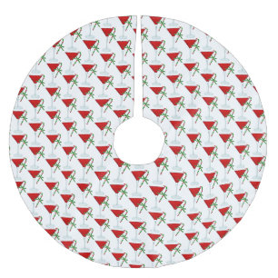 Kerst Martini Cocktail Met Suikerstokken Kerstboom Rok