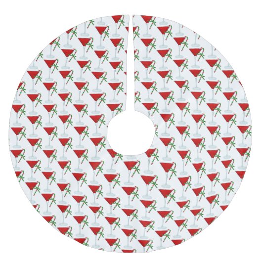 Kerst Martini Cocktail Met Suikerstokken Kerstboom Rok (Voorkant)