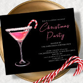 Kerst Martini Cocktail Party Budget Uitnodiging