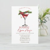 Kerst Martini Kerst Open Huis Kaart (Staand voorkant)