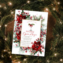 Kerst Martini Poinsettia Feestelijke Open Huis