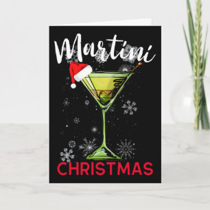 Kerst Martini Staart Happy Hour Pret Drink Cadeau Kaart