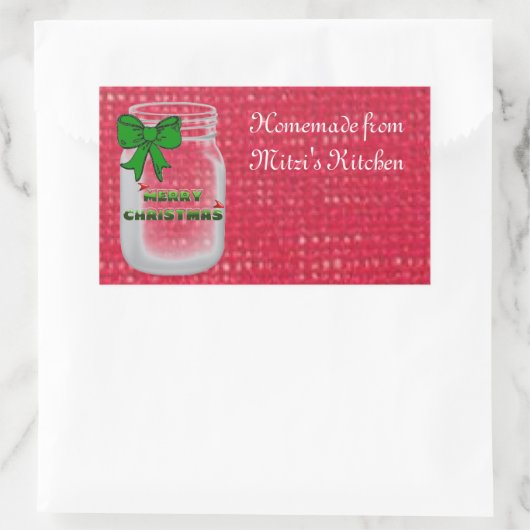 Kerst Mason Jar Labels (Tas)