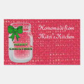 Kerst Mason Jar Labels (Voorkant)