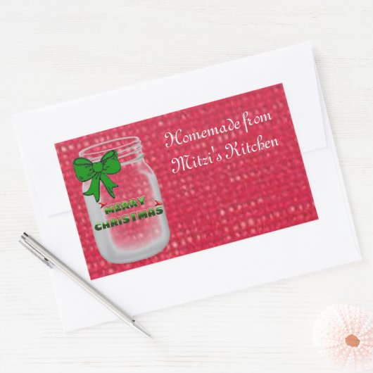 Kerst Mason Jar Labels (Envelop)