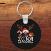 Kerst Matching De Cool Moeder Rendier Familie  Sleutelhanger (Voorkant)