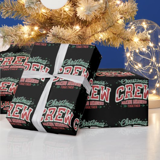 Kerst Matching Family Crew maakt herinneringen Cadeaupapier (Feestdagen)