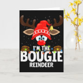 Kerst Matching Ik Ben De Bougie Rendier  Kaart (Gele Bloem)