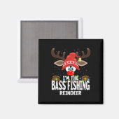 Kerst Matching Ik Ben Het Vissende Rendier B Magneet (Voorkant / Achterkant)