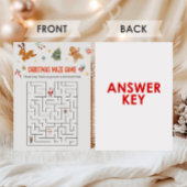 Kerst Maze Spel Feestdagenkaart