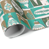 Kerst-MCM-versieringen Cadeaupapier (Rol Hoek)