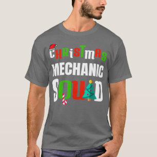 Kerst Mechanic Squad Xmas auto-auto T-shirt