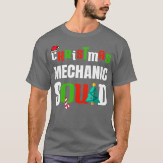 Kerst Mechanic Squad Xmas auto-auto T-shirt