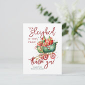 Kerst Medewerker Team Dank u Feestdagenkaart (Staand voorkant)