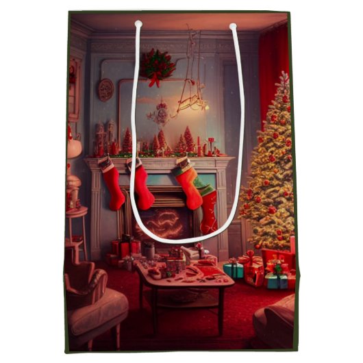 Kerst Medium Cadeauzakje (Achterkant)