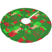 Kerst Meerkat Kerstman Grappige mangoest Kerstboom Rok (Gekanteld)