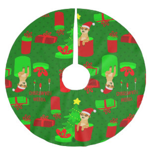 Kerst Meerkat Kerstman Grappige mangoest Kerstboom Rok