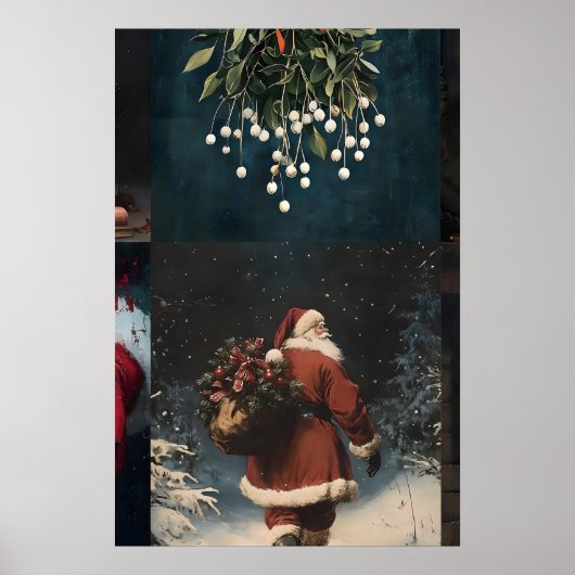 Kerst Mega Bundel 100 Prints, Vintage Winter Poster (Voorkant)