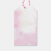 Kerst Meisje Baby shower Dank u Cadeau Label Cadeaulabel (Achterkant)