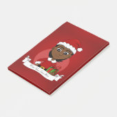 Kerst meisje cartoon notities post-it® notes (Schuin)