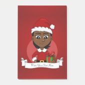 Kerst meisje cartoon notities post-it® notes (Voorkant)