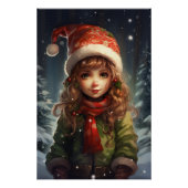 Kerst Meisje Elf Perfect Poster (Voorkant)