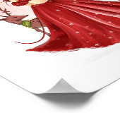 Kerst meisje kunstwerk poster (Hoek)