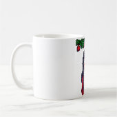 Kerst meisje pixel art koffiemok (Links)