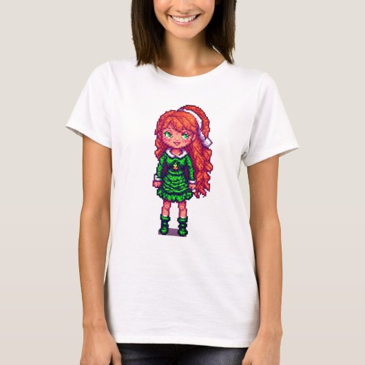 Kerst meisje t-shirt (Voorkant)