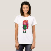 Kerst meisje t-shirt (Voorkant volledig)