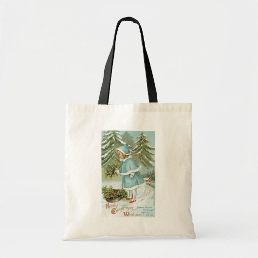 Kerst, meisje tote bag (Voorkant)