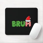 Kerst Meme Bruh Grappige Kerstmis Uitdrukking Vrou Muismat (Met muis)